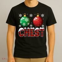 Chest Nuts Christmas Shirt Funny Matching Couple Chestnuts T-Shirt thumb 3