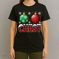 Chest Nuts Christmas Shirt Funny Matching Couple Chestnuts T-Shirt thumb 4
