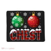 Chest Nuts Christmas Shirt Funny Matching Couple Chestnuts Mousepad thumb 0