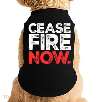 Ceasefire Now Doggie Tank