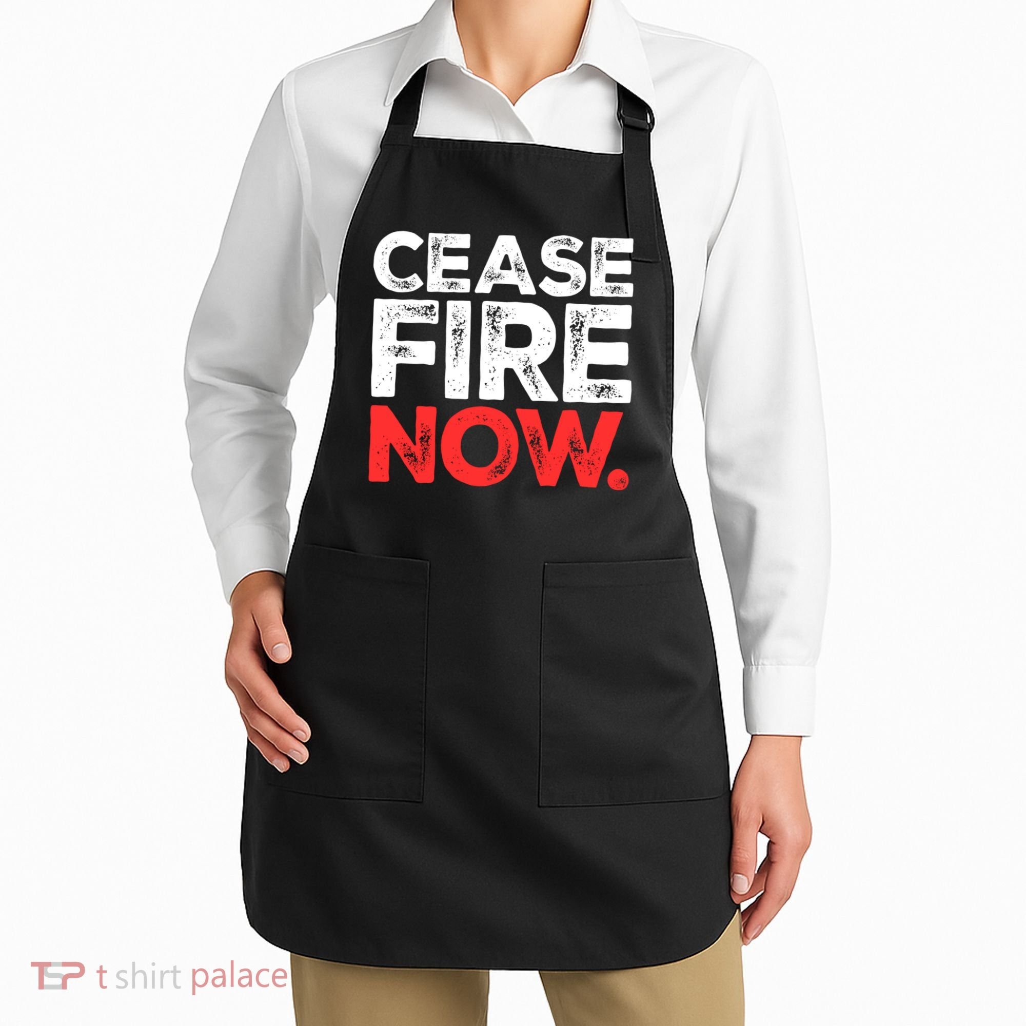 Ceasefire Now Apron