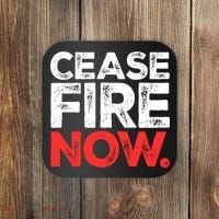 Ceasefire Now Coaster thumb 0