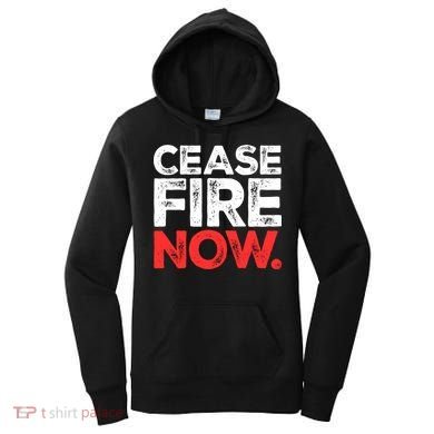 Ceasefire Now Women's Hoodie