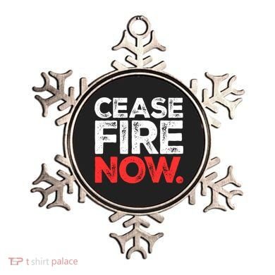 Ceasefire Now Ornament