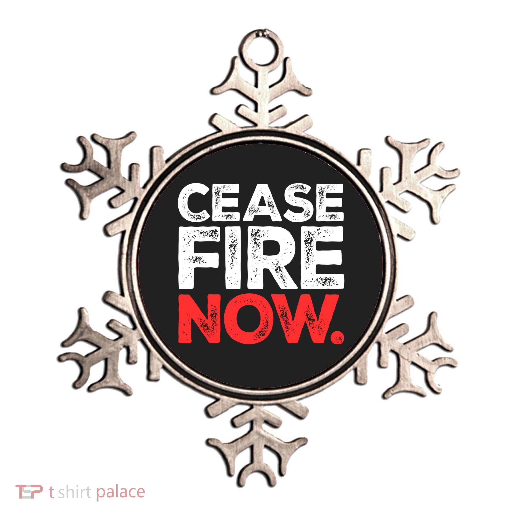 Ceasefire Now Ornament