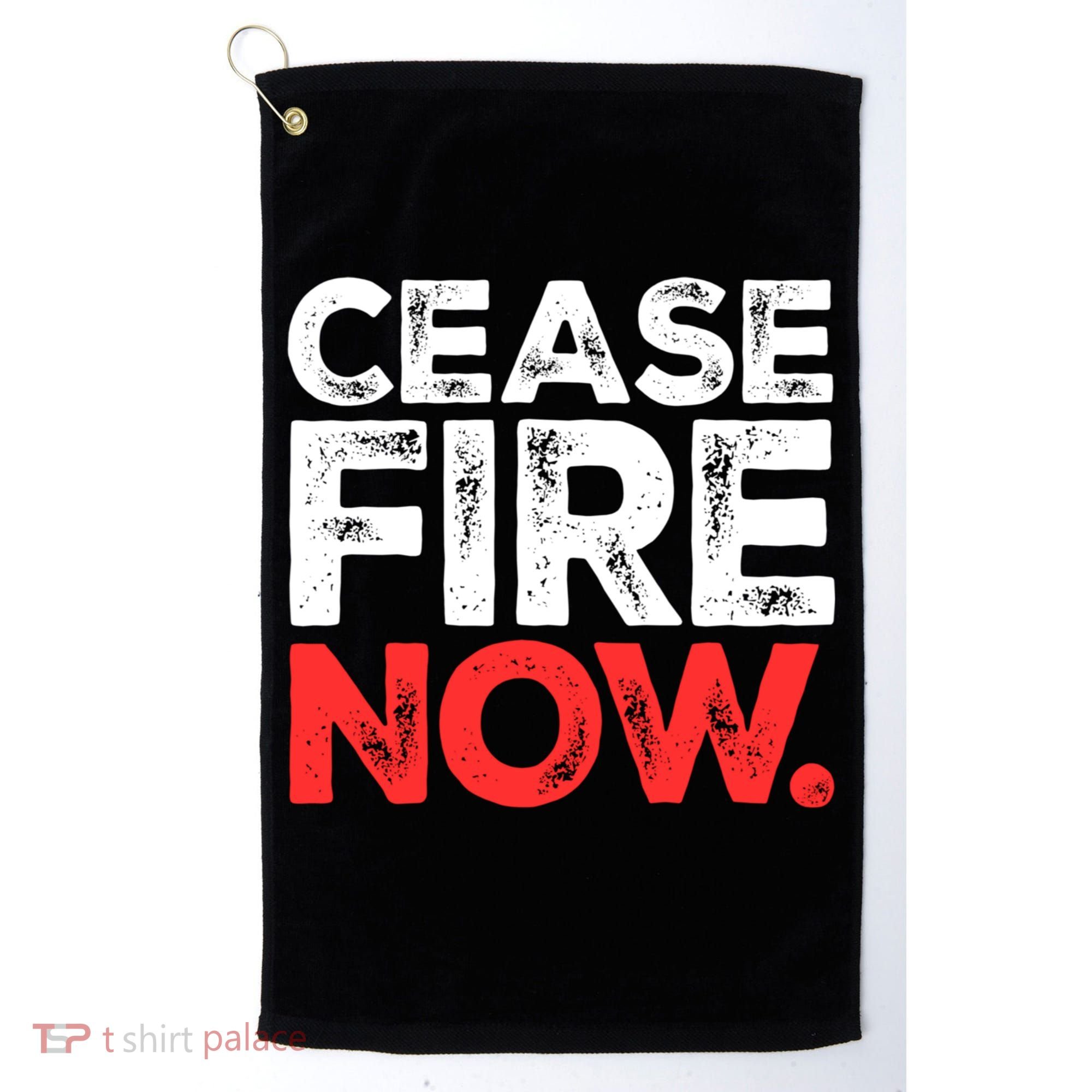 Ceasefire Now Golf Towel