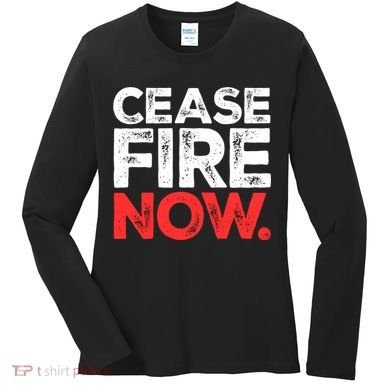 Ceasefire Now Women's Long Sleeve Shirt