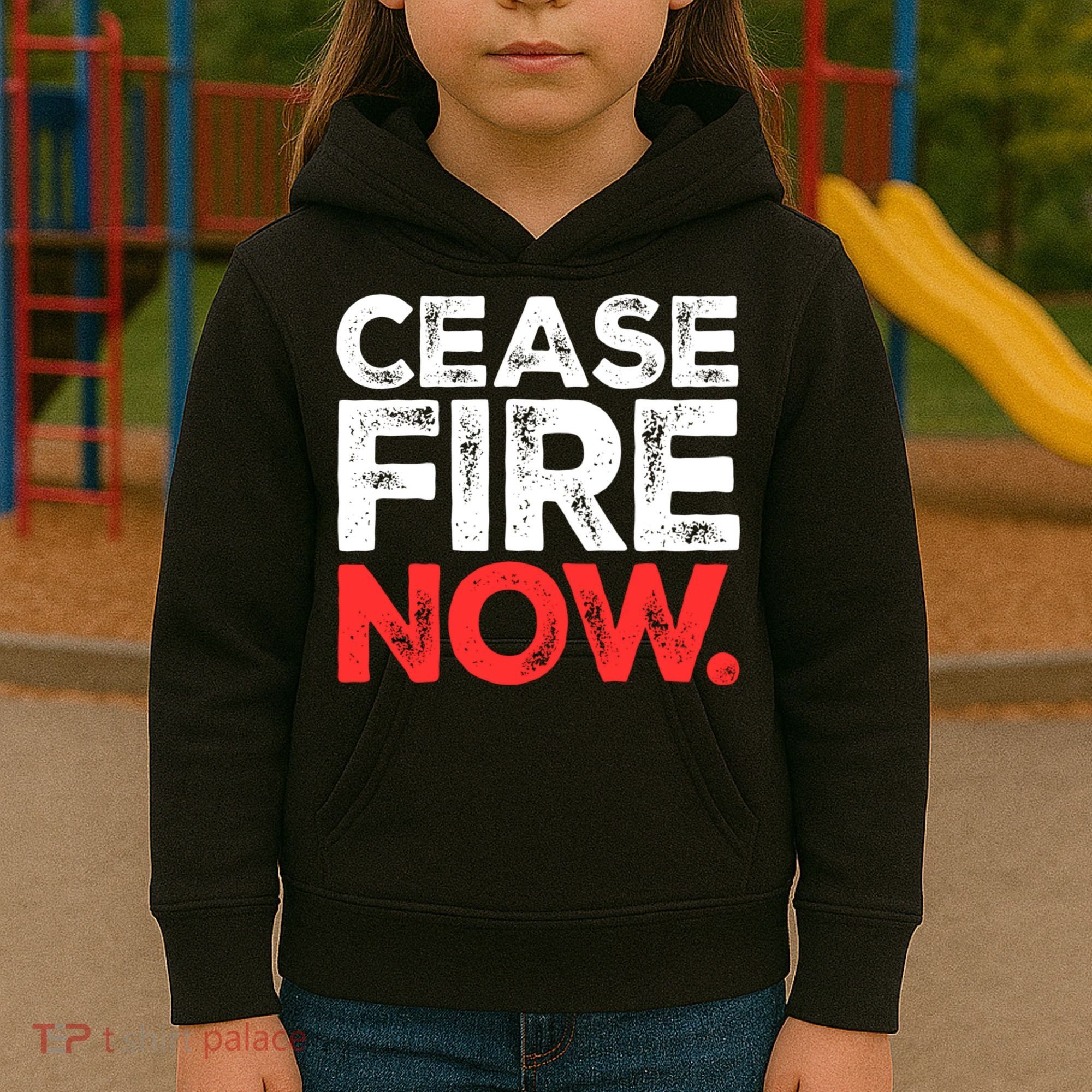 Ceasefire Now Kids Hoodie