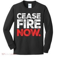 Ceasefire Now Kids Long Sleeve Shirt thumb 0