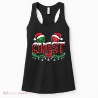 Chest Nuts Christmas Funny Matching Couple Chestnuts Xmas Women's Tank Top thumb 0