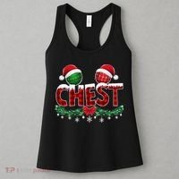 Chest Nuts Christmas Funny Matching Couple Chestnuts Xmas Women's Tank Top thumb 3