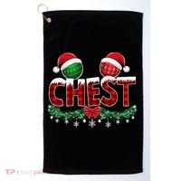 Chest Nuts Christmas Funny Matching Couple Chestnuts Xmas Golf Towel thumb 0