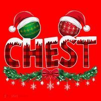 Chest Nuts Christmas Funny Matching Couple Chestnuts Xmas Santa Hat thumb 1