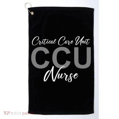 CCU Nurse Critical Care Unit Nursing Golf Towel