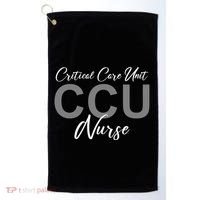 CCU Nurse Critical Care Unit Nursing Golf Towel thumb 0