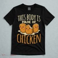 Chicken Nuggets Chicken Chicken Fast Food Funny Saying T-Shirt thumb 5
