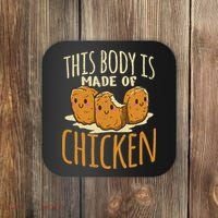 Chicken Nuggets Chicken Chicken Fast Food Funny Saying Coaster thumb 0
