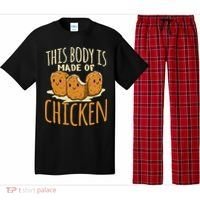 Chicken Nuggets Chicken Chicken Fast Food Funny Saying Pajama Set thumb 0