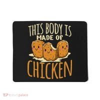 Chicken Nuggets Chicken Chicken Fast Food Funny Saying Mousepad thumb 0
