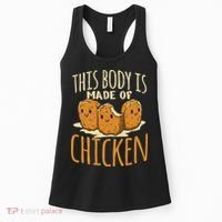 Chicken Nuggets Chicken Chicken Fast Food Funny Saying Women's Tank Top thumb 0
