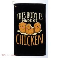 Chicken Nuggets Chicken Chicken Fast Food Funny Saying Golf Towel thumb 0