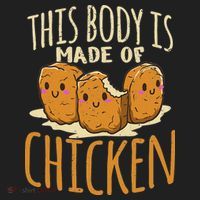 Chicken Nuggets Chicken Chicken Fast Food Funny Saying Golf Towel thumb 3