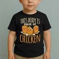 Chicken Nuggets Chicken Chicken Fast Food Funny Saying Toddler T-Shirt thumb 2