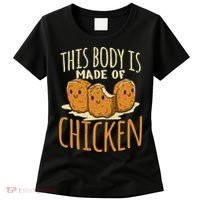 Chicken Nuggets Chicken Chicken Fast Food Funny Saying Women's T-Shirt thumb 0