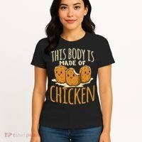 Chicken Nuggets Chicken Chicken Fast Food Funny Saying Women's T-Shirt thumb 4