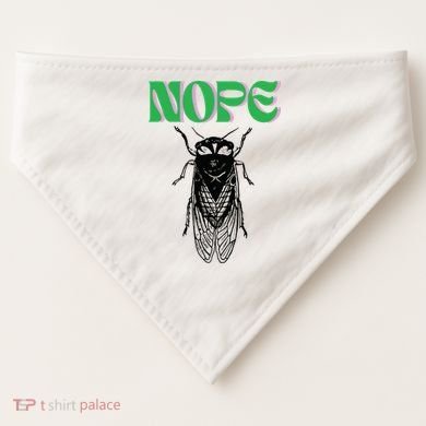 Cicada Nope USA-Made Doggie Bandana
