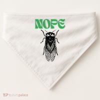 Cicada Nope USA-Made Doggie Bandana thumb 0