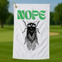 Cicada Nope Golf Towel thumb 1