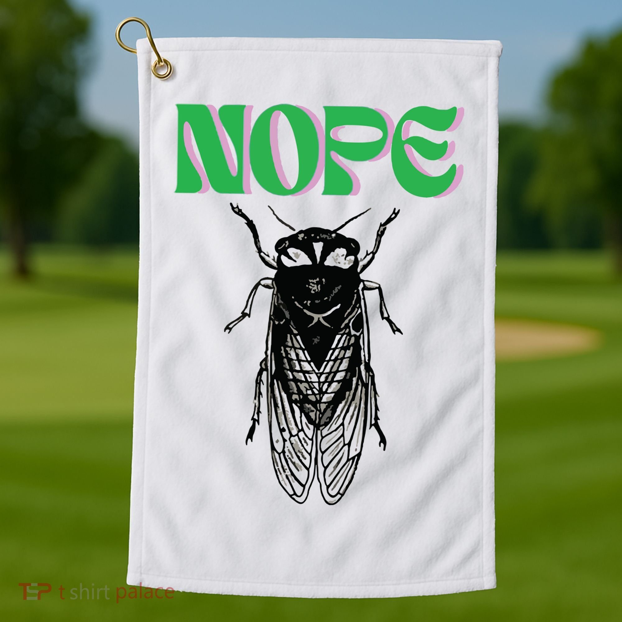 Cicada Nope Golf Towel