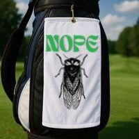 Cicada Nope Golf Towel thumb 2