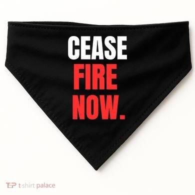 Ceasefire Now USA-Made Doggie Bandana