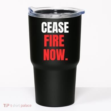 Ceasefire Now Tumbler