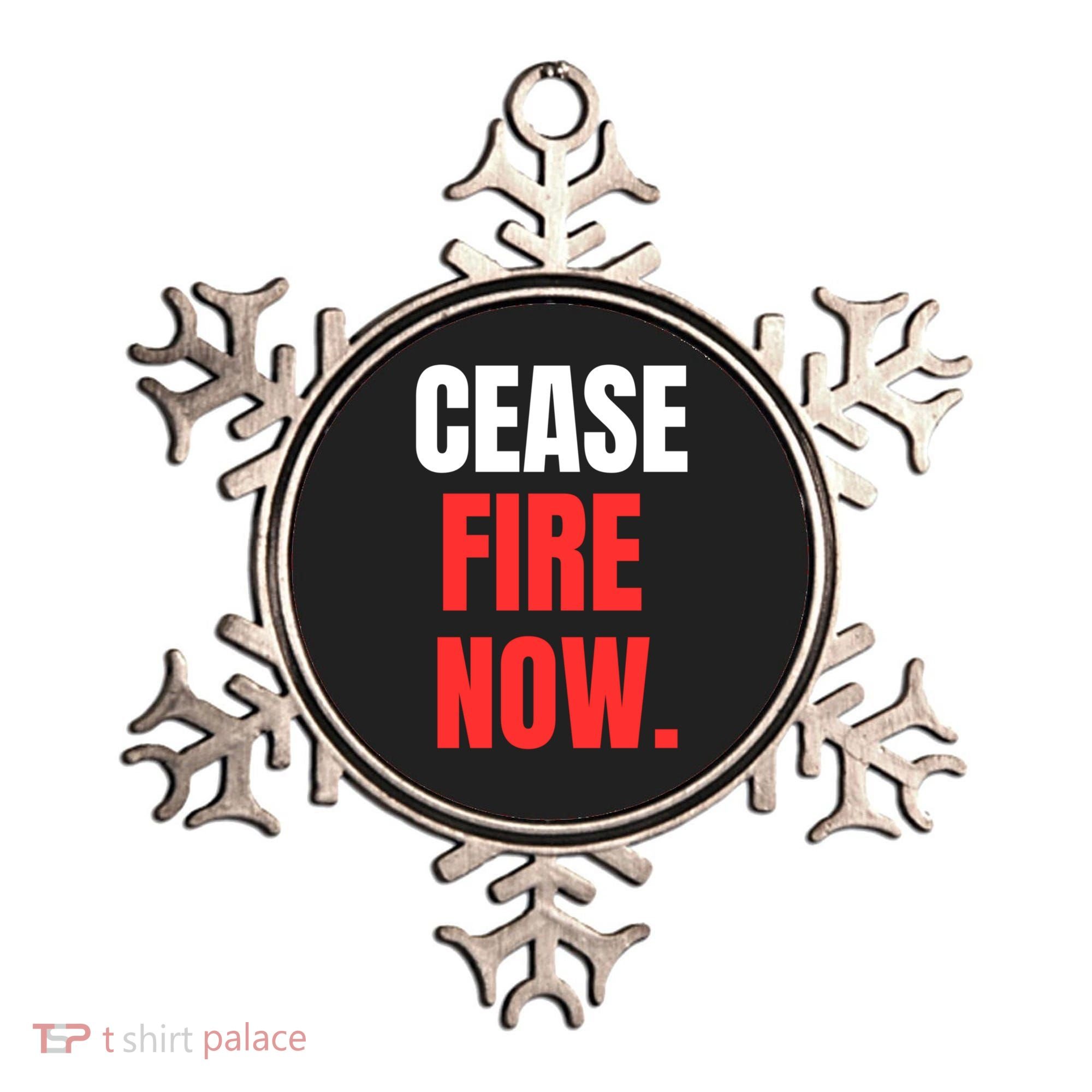 Ceasefire Now Ornament