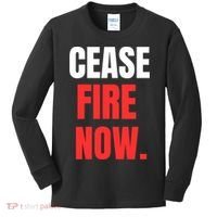 Ceasefire Now Kids Long Sleeve Shirt thumb 0
