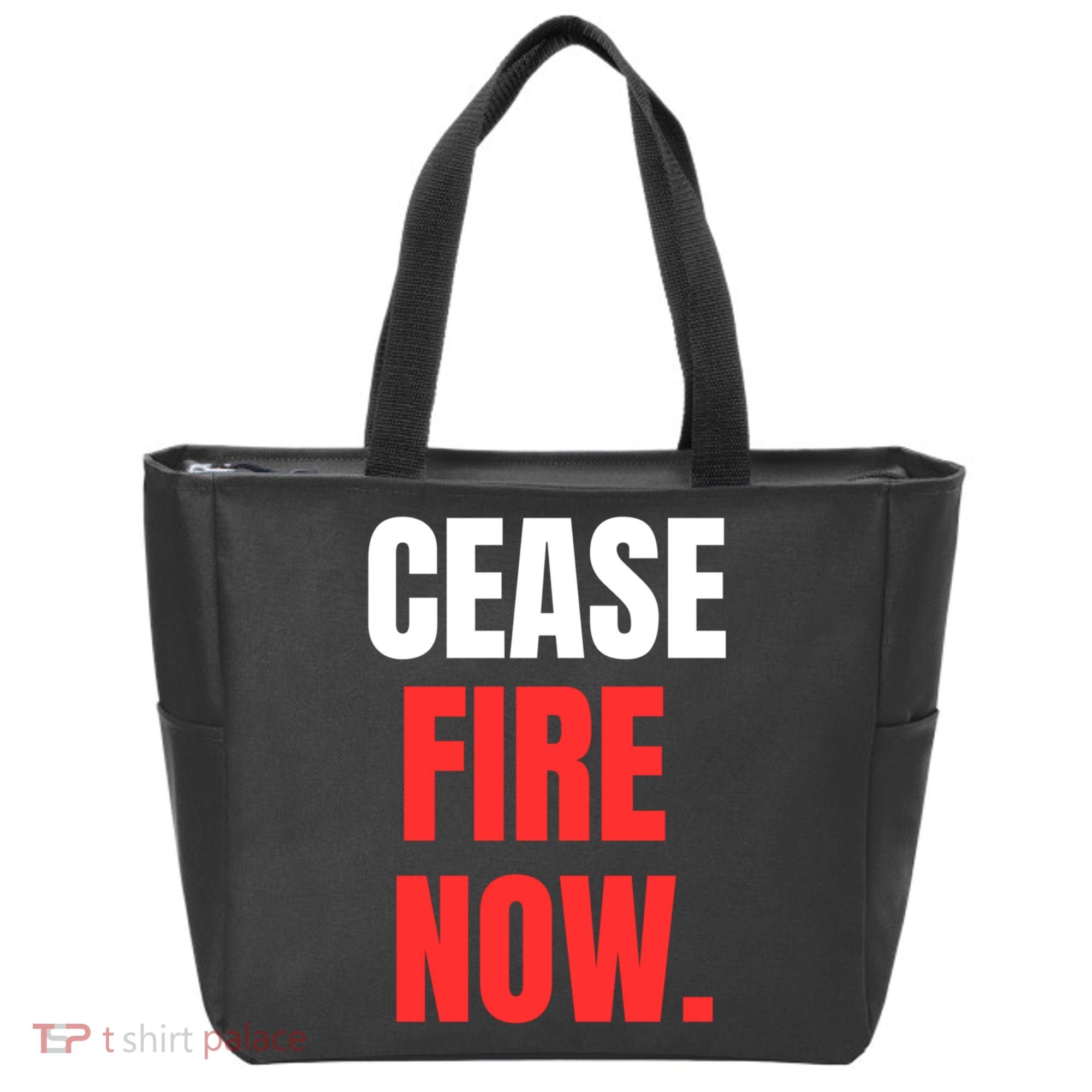 Ceasefire Now Tote Bag