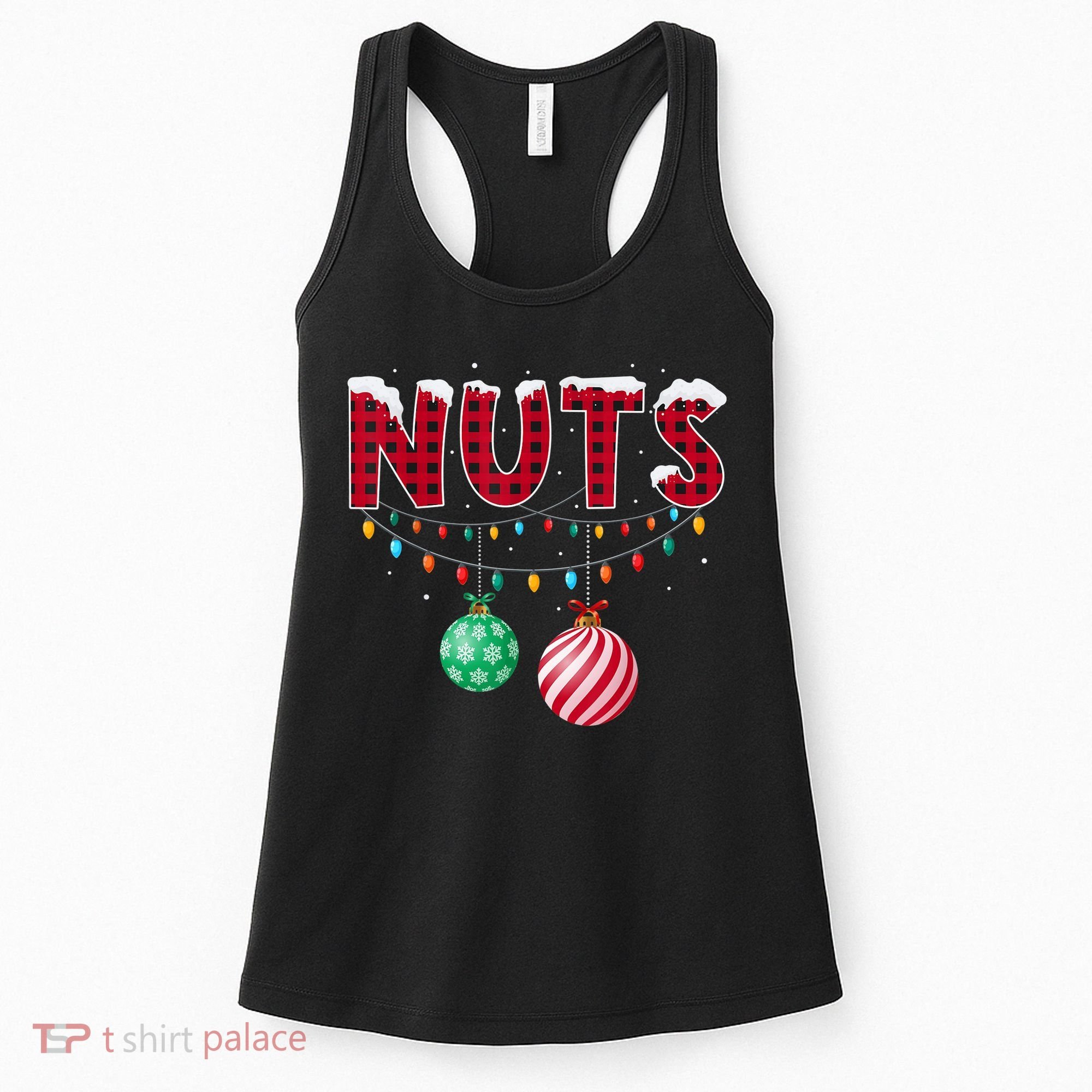 Chest Nuts Christmas Shirt Funny Matching Couple Chestnuts Women's Tank Top