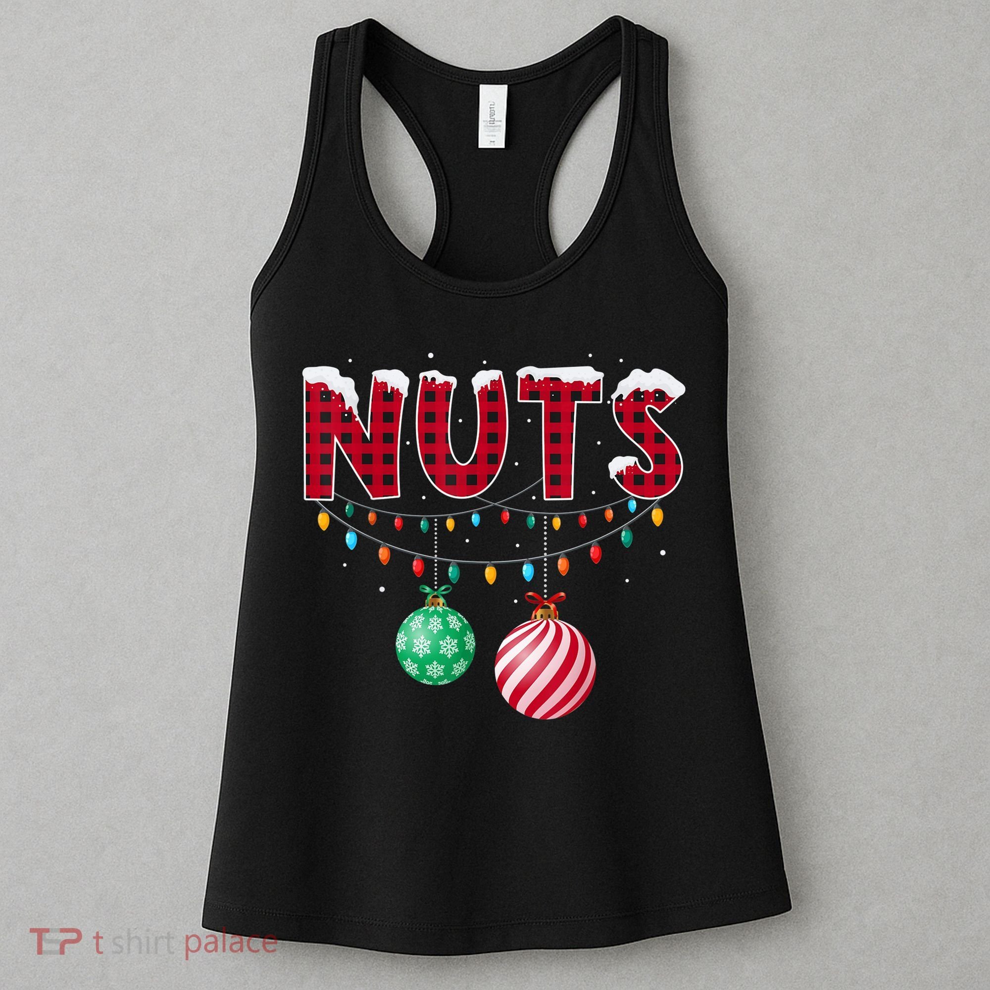Chest Nuts Christmas Shirt Funny Matching Couple Chestnuts Women's Tank Top