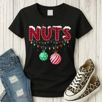 Chest Nuts Christmas Shirt Funny Matching Couple Chestnuts Women's T-Shirt thumb 3