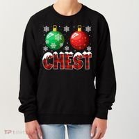 Chest Nuts Christmas Funny Matching Couple Chestnuts Women's Sweatshirt thumb 0