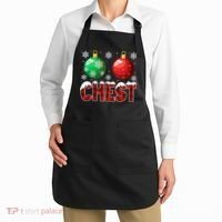 Chest Nuts Christmas Funny Matching Couple Chestnuts Apron thumb 2