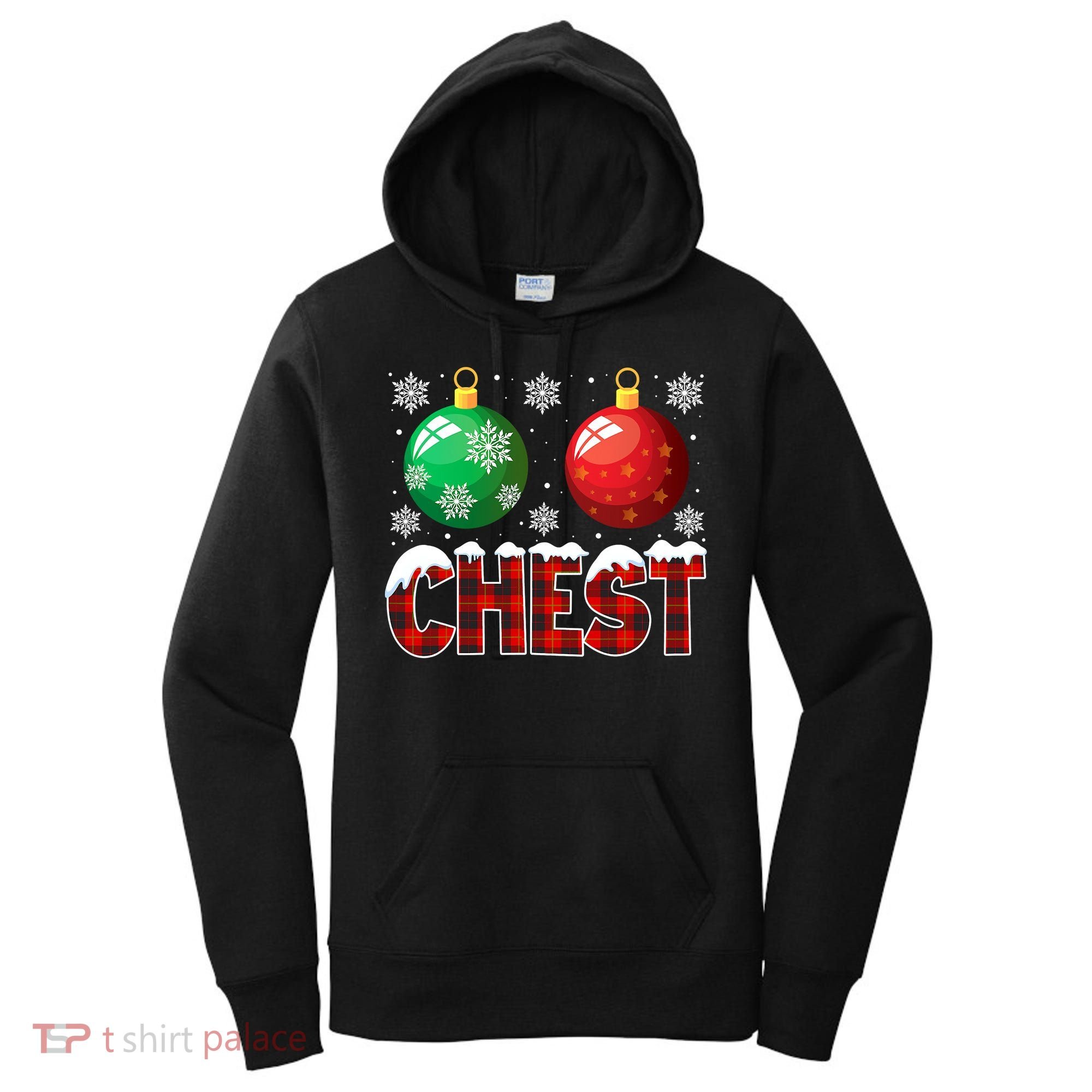 Chest Nuts Christmas Funny Matching Couple Chestnuts Women's Hoodie