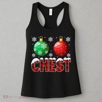 Chest Nuts Christmas Funny Matching Couple Chestnuts Women's Tank Top thumb 3