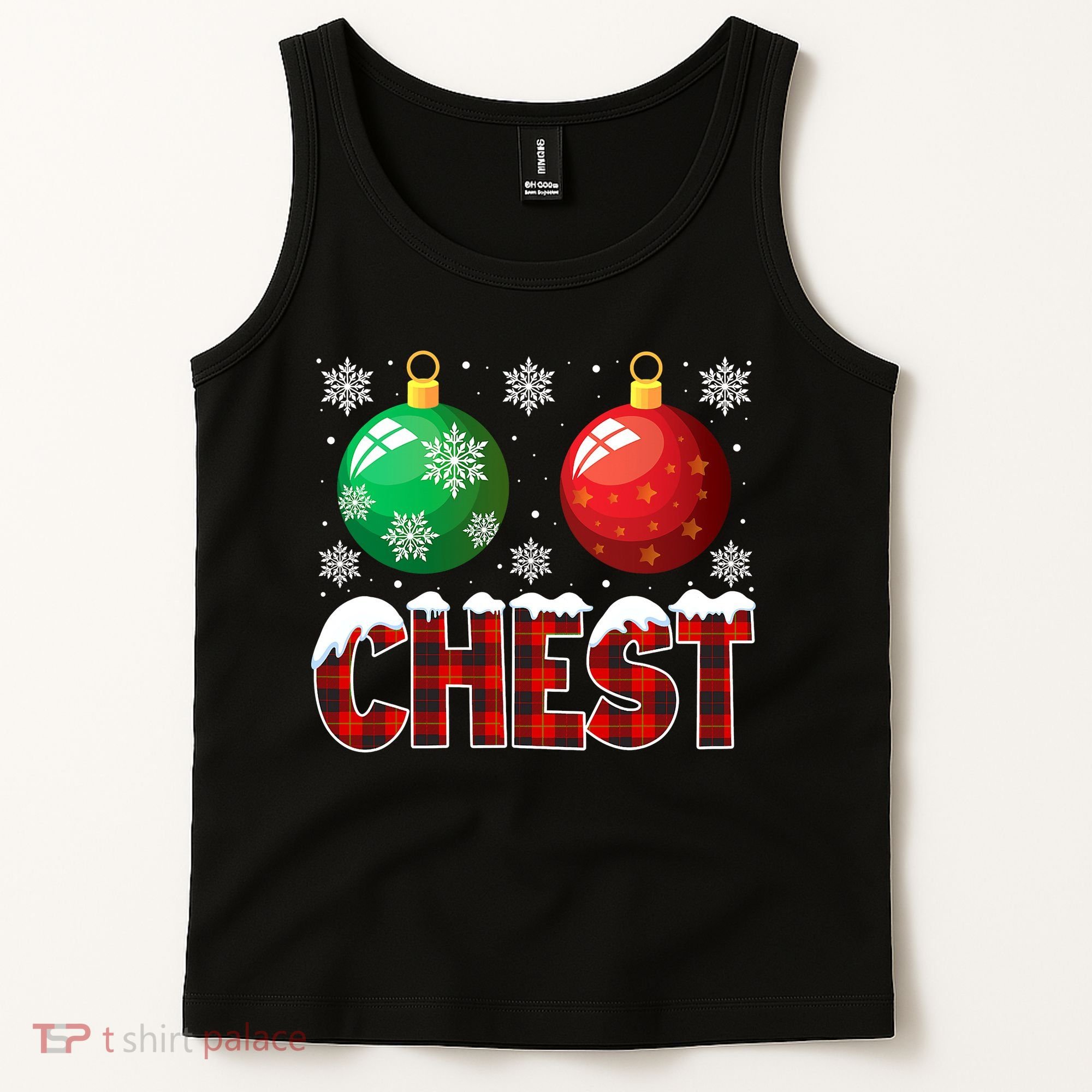 Chest Nuts Christmas Funny Matching Couple Chestnuts Tank Top