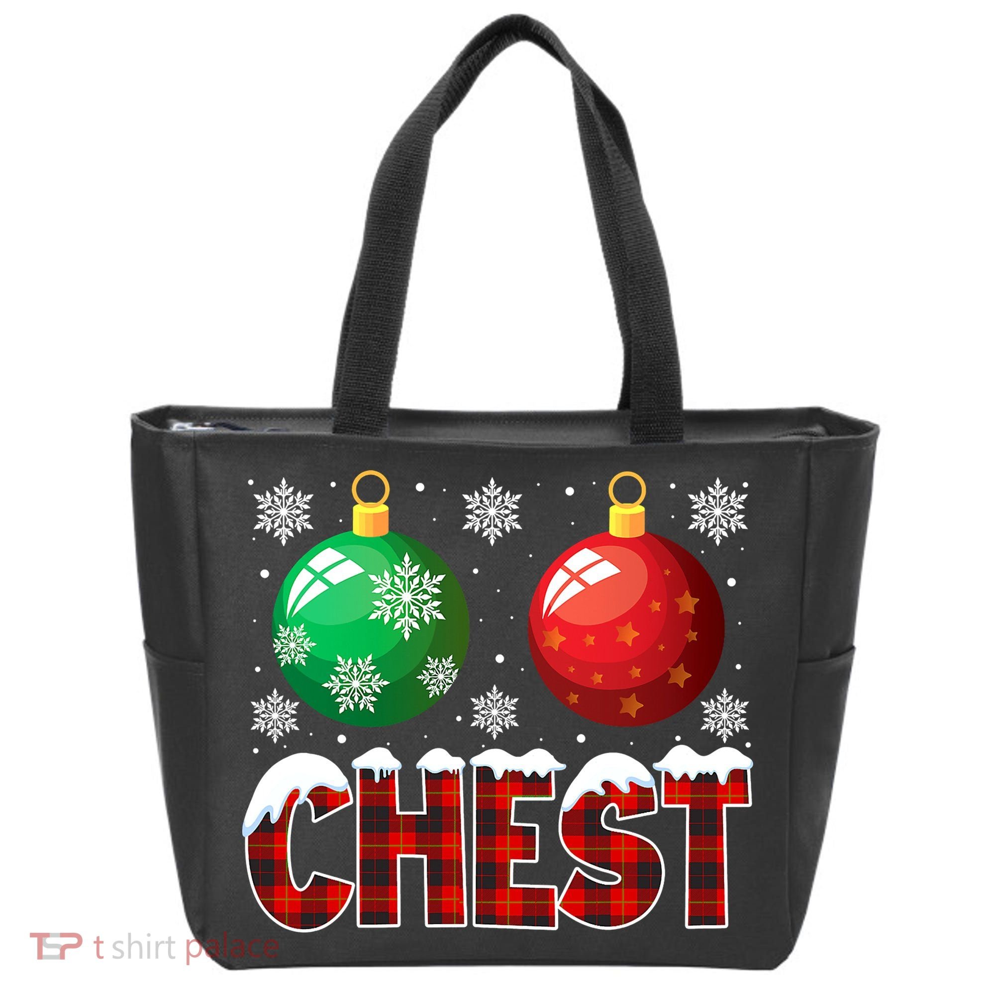 Chest Nuts Christmas Funny Matching Couple Chestnuts Tote Bag