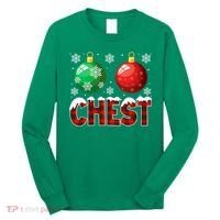 Chest Nuts Christmas Funny Matching Couple Chestnuts Long Sleeve Shirt thumb 0