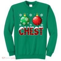 Chest Nuts Christmas Funny Matching Couple Chestnuts Sweatshirt thumb 0